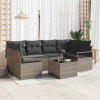 VidaXL Set de canapele pentru grădină Manual 7 pcs Gri 55 x 55 x 37 cm 3354948