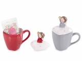 Cumpara ieftin Set 2 cani cu 2 pliculete ceai plante 80 gr Inger cm 9,5 x 8,5 x 8,5 H, 300 ml