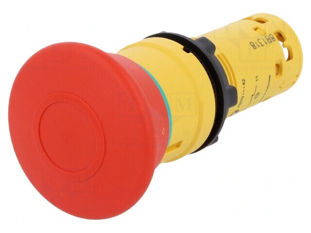 Comutator de Siguranță Roșu 22mm 2NC fără IP54
