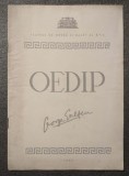 George Enescu - Caiet program Oedip (Teatrul de Operă și Balet al R.P.R., 1962)