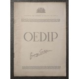 George Enescu - Caiet program Oedip (Teatrul de Operă și Balet al R.P.R., 1962)