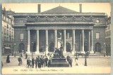 AD 529 C. P. VECHE -PARIS -LE THEATRE DE L&#039;ODEON -FRANTA-BICICLISTI, ANIMATIE