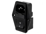 Conector Alimentare AC Soclu Tată 10A 250V IEC 60320