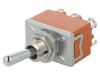 Comutator Basculant DPDT Panasonic ON-(ON), 15A 250VAC, Maneta Rotunda, T215RULCSAFJ