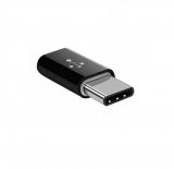 Adaptor Micro USB la USB de tip C, 23 x 10 x 5 mm, negru, Oem