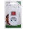 Adaptor priza Domino, cu intrerupator, 1x16A, alb