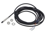 Senzor inductiv OMRON E2E 0-3mm PNP NO 10-30V IP67 M5 cablu 2m