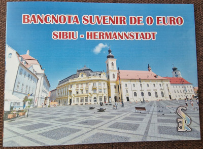 Bancnota suvenir de 0 euro 2023, Rom&amp;acirc;nia: Sibiu foto