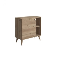 Dulap Raft Cu Usa Vega, Stejar, 75 x 35 x 74 cm