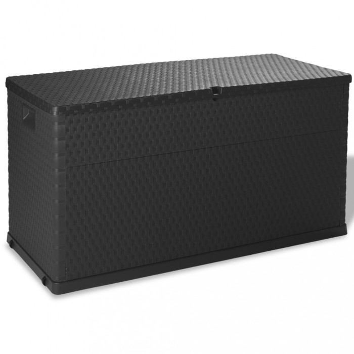 vidaXL Ladă de depozitare pentru grădină, antracit, 120 x 56 x 63 cm