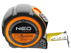 Ruletă de măsură NEO TOOLS 5m x 25mm cod 67-185 - Metru profesional
