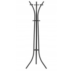 Cuier hol metalic 170 cm, design minimalist, negru Household NewTrend