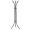 Cuier hol metalic 170 cm, design minimalist, negru