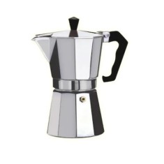 Cafetiera Espressor FOXMAG24, Capacitate 150ml, Aproximativ 3 cesti, Diametru 8cm, Compatibila pe Aragaz, Cromata, Aluminiu, Argintie foto