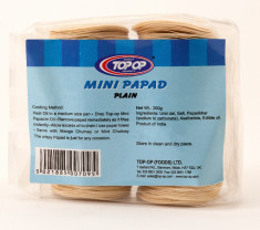 Top op Papad Mini Plain (Mini Papadums de Linte Neagra) 200g foto