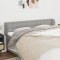 vidaXL Tăblie de pat cu aripioare gri deschis 163x23x78/88 cm textil