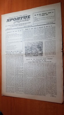 sportul popular 12 august 1953-volei,baschet,handbal,box,tenis de masa,natatie foto