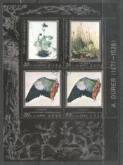 Korea 1979 Paintings, Durer, perf. sheetlet, used T.245