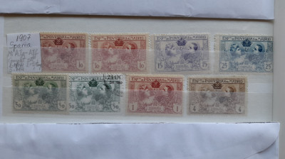 1907-Spania-MNH,MH,stamp.-Mi=57E foto