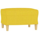 Cumpara ieftin Taburet, galben deschis, 60x50x41 cm, material textil