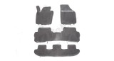Set covorase auto din cauciuc Seat Alhambra (7N), 06.2010-, VW Sharan (7N), 04.2010- cu 7 locuri, presuri tip tavita, negru; elastomer