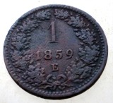 7.186 AUSTRIA 1 KREUZER 1859 E