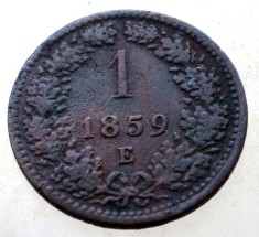 7.186 AUSTRIA 1 KREUZER 1859 E