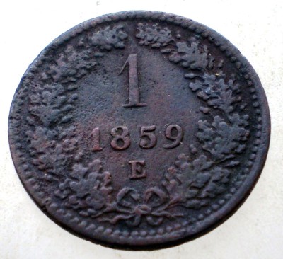 7.186 AUSTRIA 1 KREUZER 1859 E foto