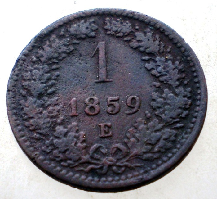 7.186 AUSTRIA 1 KREUZER 1859 E