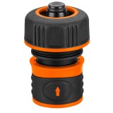 Conector cu stop 3/4 pentru furtun, bi-material, prindere anti-alunecare