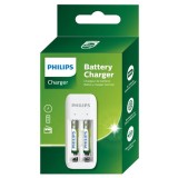 Cumpara ieftin Incarcator acumulatori AAA Philips, 2 acumulatori 700mAH inclus