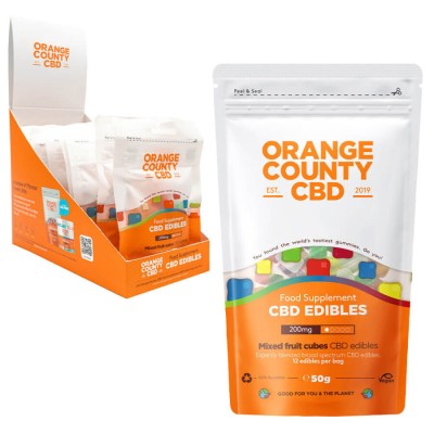 Jeleuri CBD, Orange County CBD, Cuburi , 200mg foto