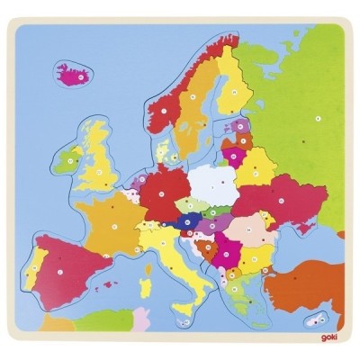 Puzzle din lemn Harta Europei foto