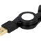 Cablu USB retractabil USB-A la Micro-USB aurit