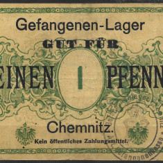 X. RARR : GERMANIA = LAGERGELD CHEMNITZ - 1 PFENNIG (1915) - VF / CEA DIN SCAN
