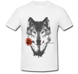 Cumpara ieftin Tricou &quot; Lup cu trandafir &quot;