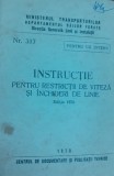 Instructie Restrictii Viteza &amp; Inchideri Linie CFR 1970 - Carte Tehnica Transporturi