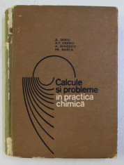 CALCULE SI PROBLEME IN PRACTICA CHIMICA de A. IANU , A. T. CERBU , A. DINESCU , FR. BARCA , 1969 foto