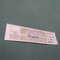 CUPOANE DE TREZORERIE CU REDUCERE 1924 UNGARIA