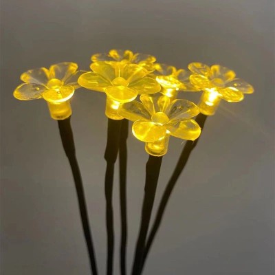 Lampă solară 6 flori, set 4 buc foto