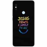 Husa silicon pentru Xiaomi Redmi S2, Jesus Paints A Smile In Me