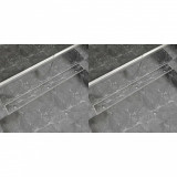 VidaXL Rigolă de duș liniară, 2 buc., 1030x140 mm, oțel inoxidabil