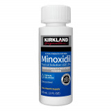 Solutie Kirkland Minoxidil 5%, tratament impotriva caderii parului, 1 luna, barba, scalp, alopecie