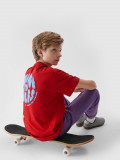 Tricou cu imprimeu pentru băieți - roșu, 4F Sportswear