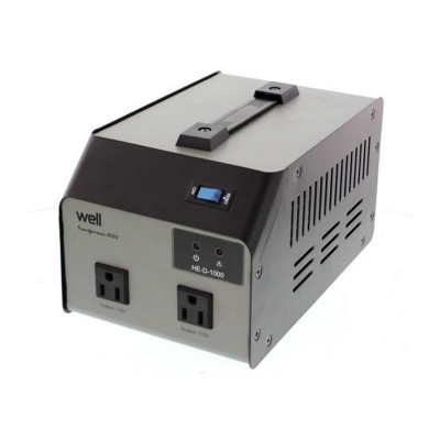 Convertor tensiune Well, 110-220V, 800 W, afisaj LED foto