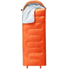 Sac de dormit tip mumie, cu geanta de transport, 175x73cm, 8-20grade, portocaliu Household NewTrend
