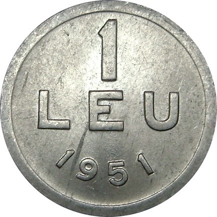 Romania, 1 leu 1951 * cod 86