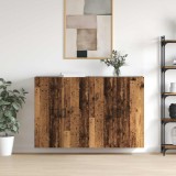 vidaXL Dulap montat pe perete 2 pcs Lemn vechi 69,5 x 34 x 90 cm 3394506