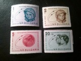 Serie Bulgaria 1963 - Cosmos - Vostok 5 si 6 , 4 valori