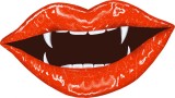 Cumpara ieftin Sticker decorativ, Buze, Rosu, 90 cm, 8214ST-1, Oem